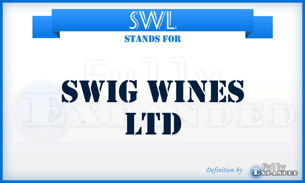 SWL - Swig Wines Ltd