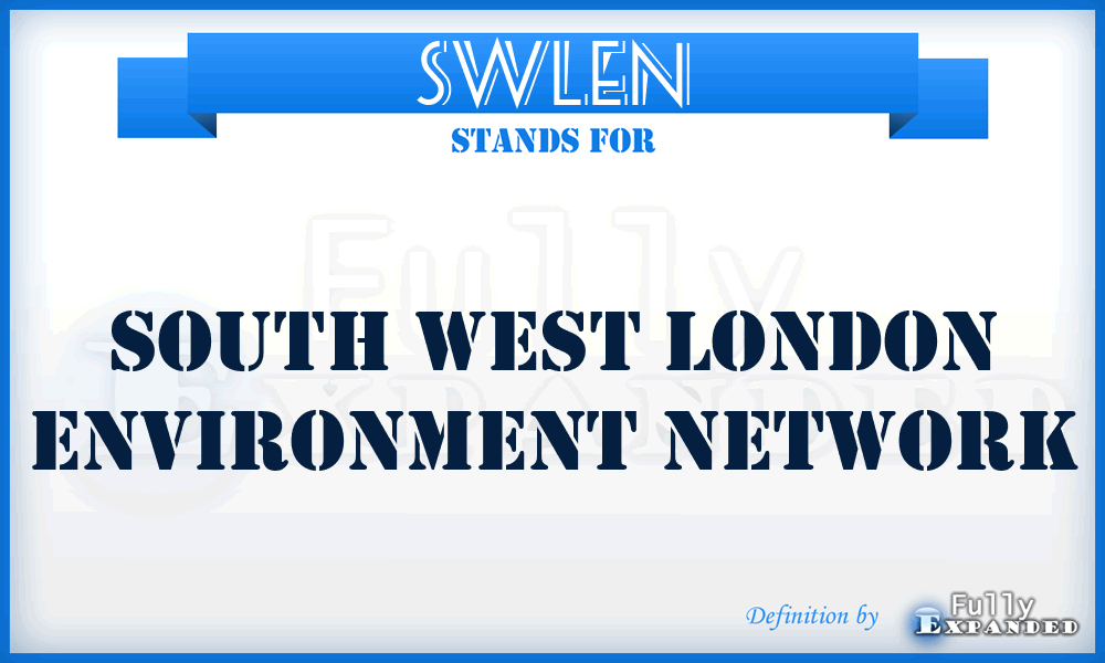 SWLEN - South West London Environment Network