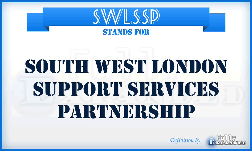 SWLSSP - South West London Support Services Partnership