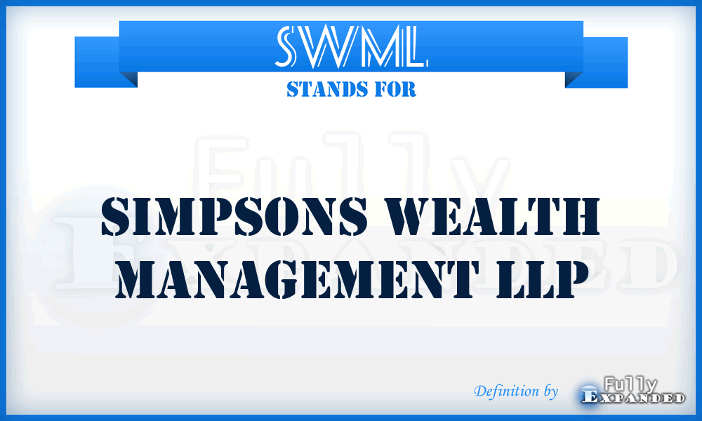 SWML - Simpsons Wealth Management LLP