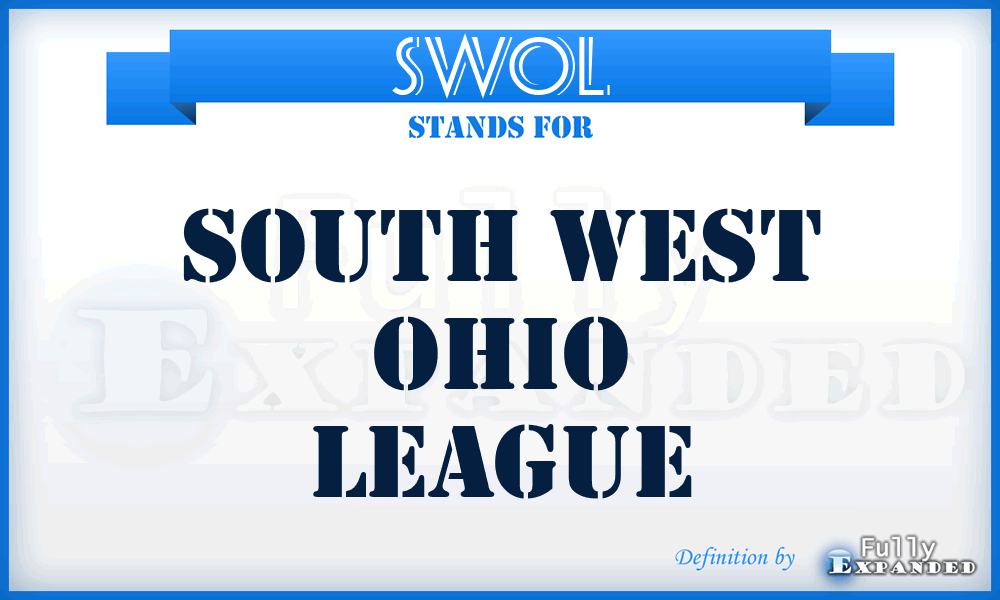 SWOL - South West Ohio League