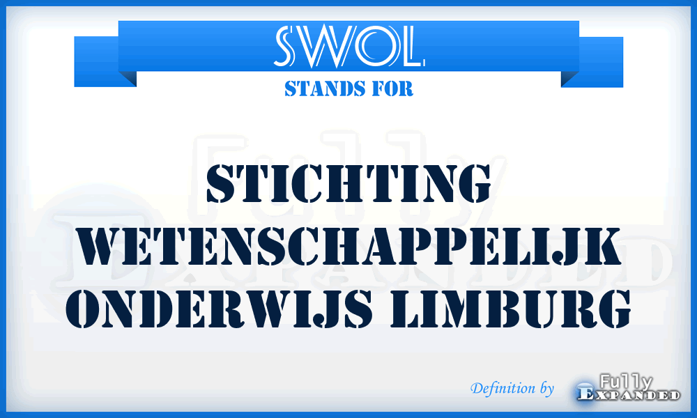 SWOL - Stichting Wetenschappelijk Onderwijs Limburg