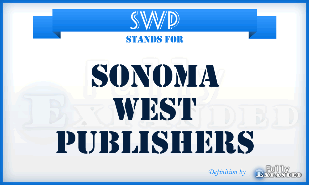 SWP - Sonoma West Publishers