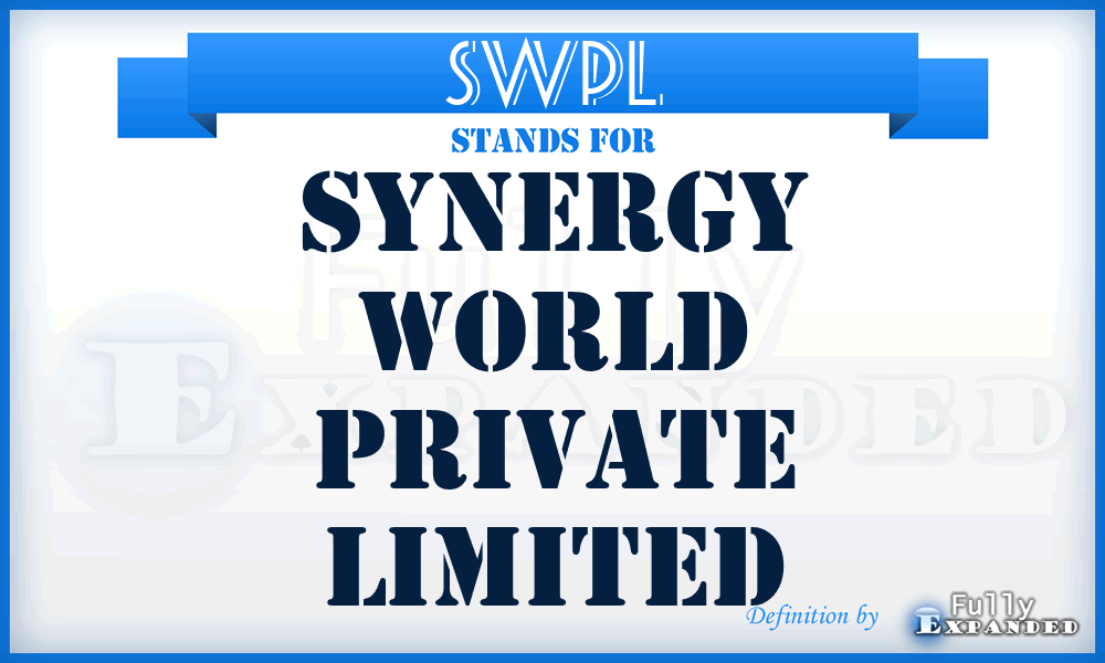 SWPL - Synergy World Private Limited