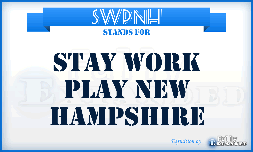 SWPNH - Stay Work Play New Hampshire
