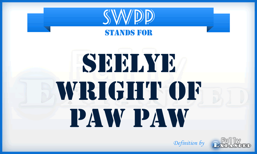SWPP - Seelye Wright of Paw Paw