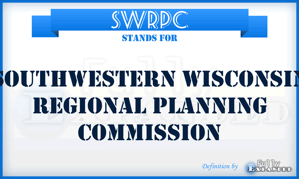 SWRPC - Southwestern Wisconsin Regional Planning Commission