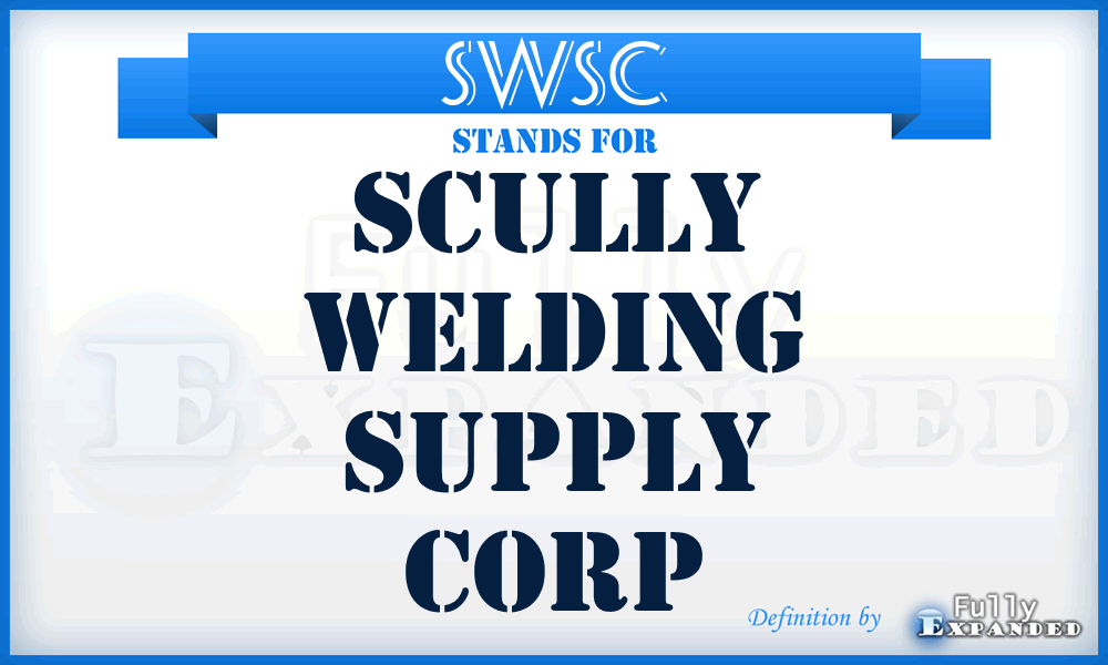 SWSC - Scully Welding Supply Corp