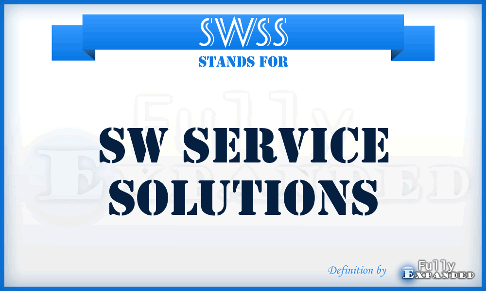 SWSS - SW Service Solutions