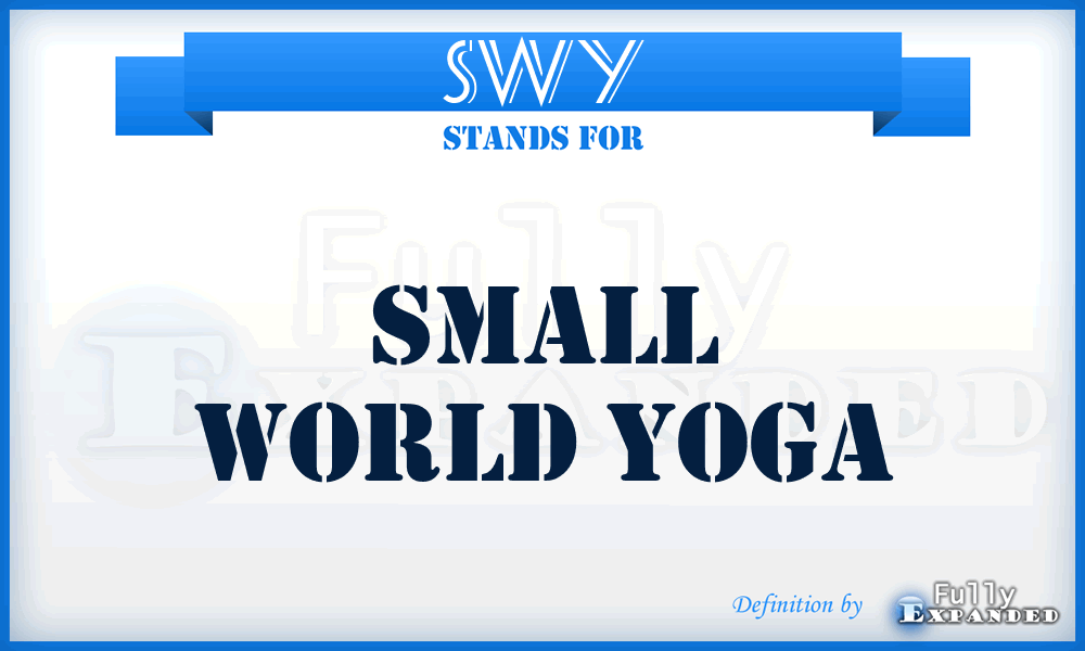 SWY - Small World Yoga