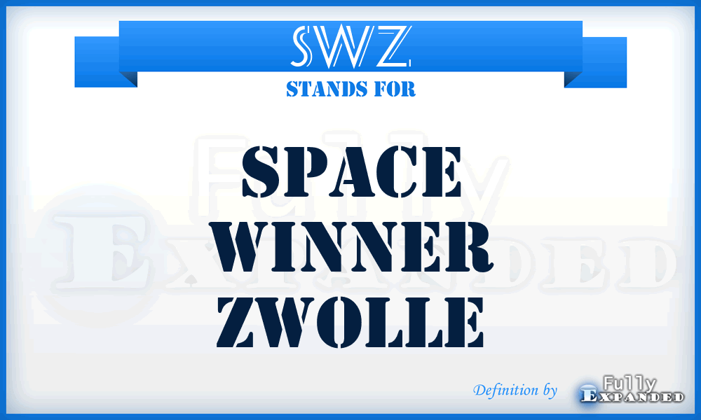 SWZ - Space Winner Zwolle