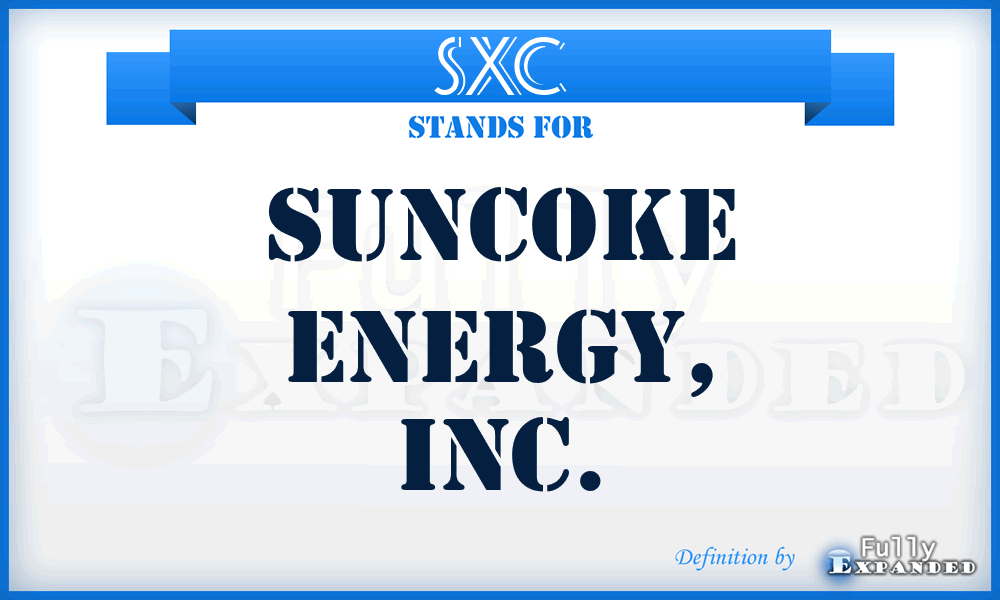 SXC - SunCoke Energy, Inc.