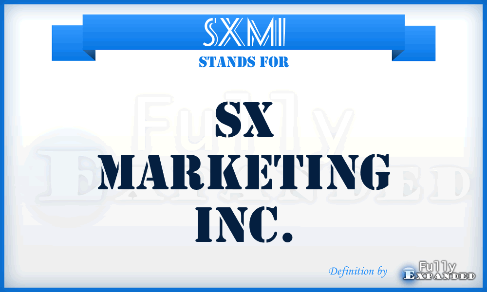 SXMI - SX Marketing Inc.