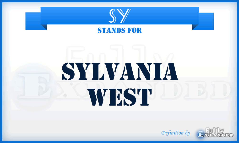 SY - Sylvania West