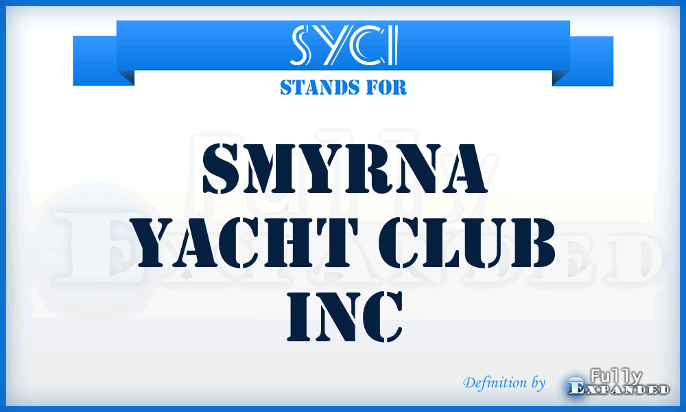 SYCI - Smyrna Yacht Club Inc