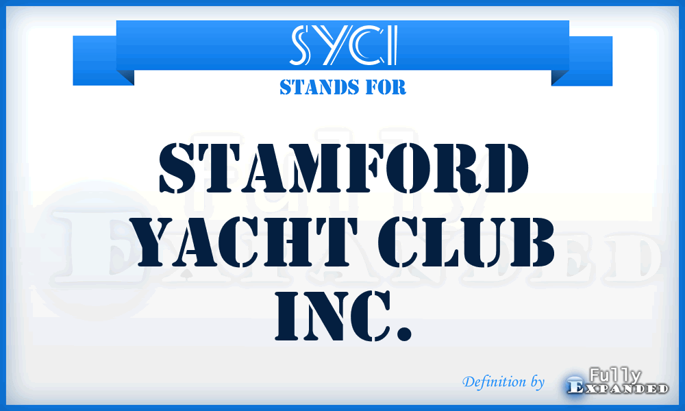 SYCI - Stamford Yacht Club Inc.