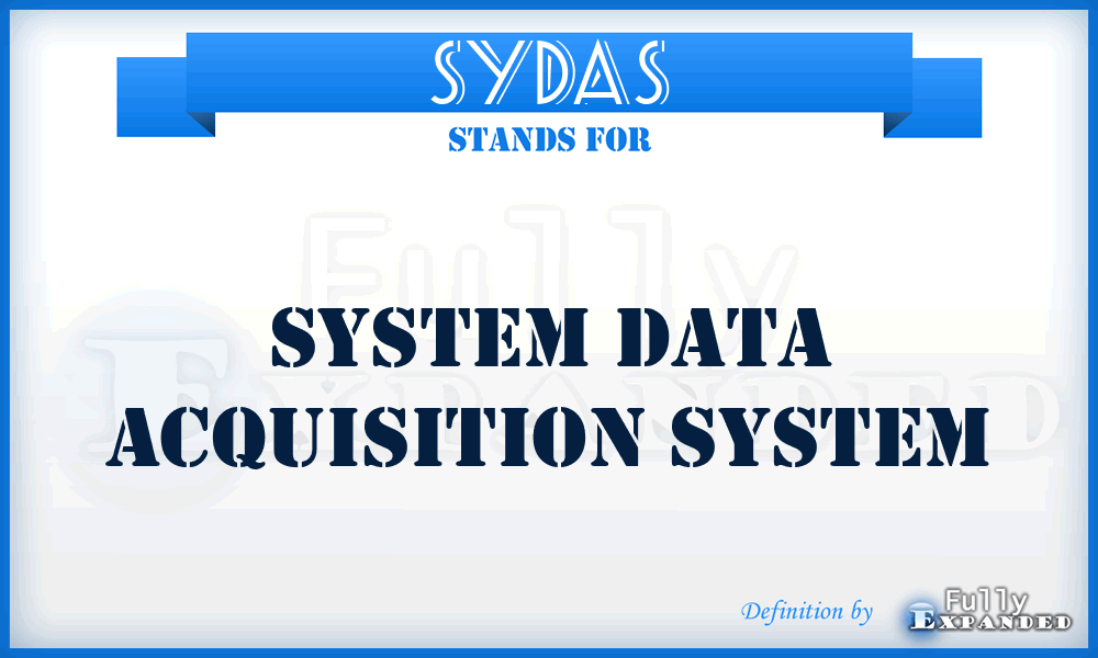 SYDAS - system data acquisition system