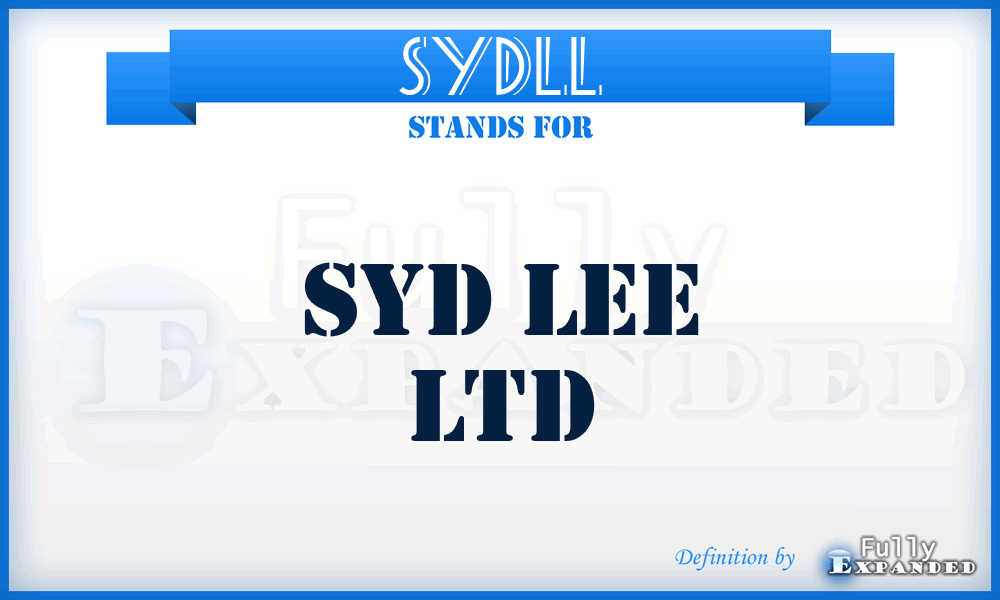 SYDLL - SYD Lee Ltd