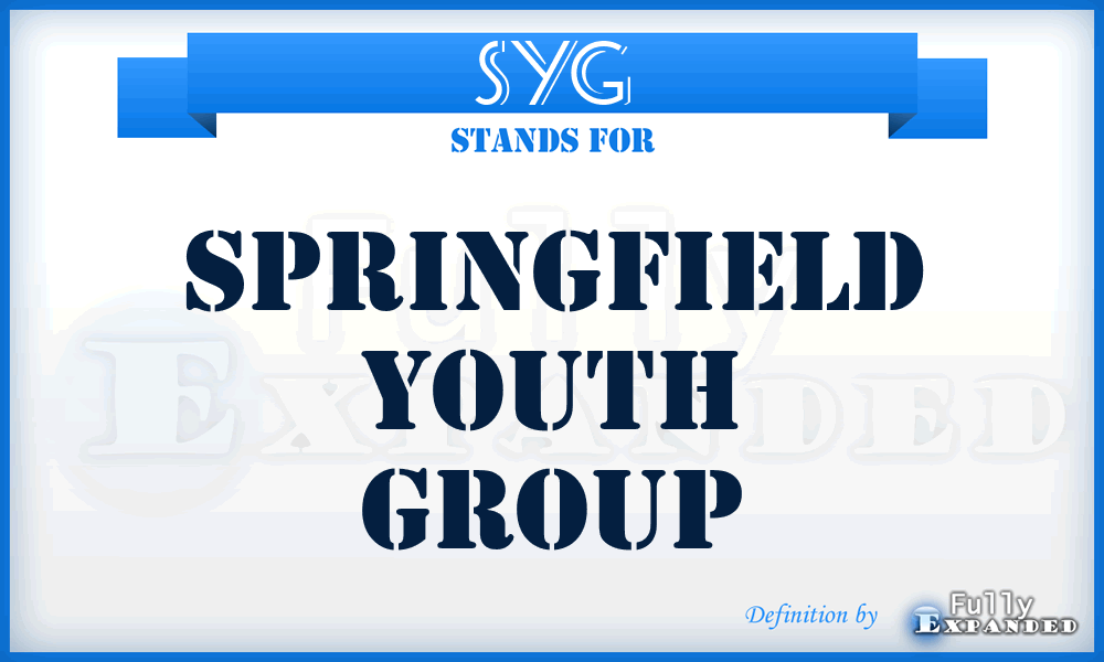 SYG - Springfield Youth Group