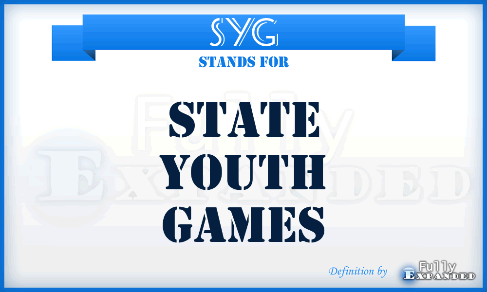 SYG - State Youth Games