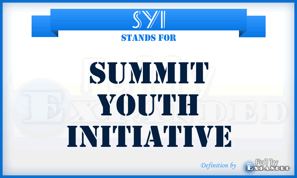 SYI - Summit Youth Initiative