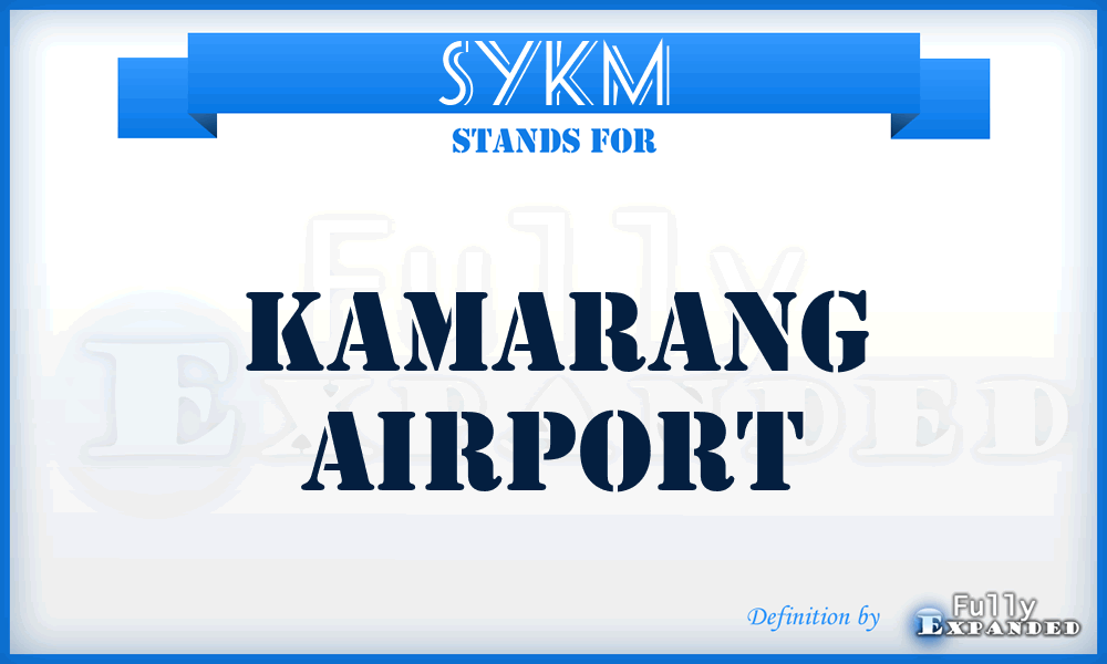 SYKM - Kamarang airport