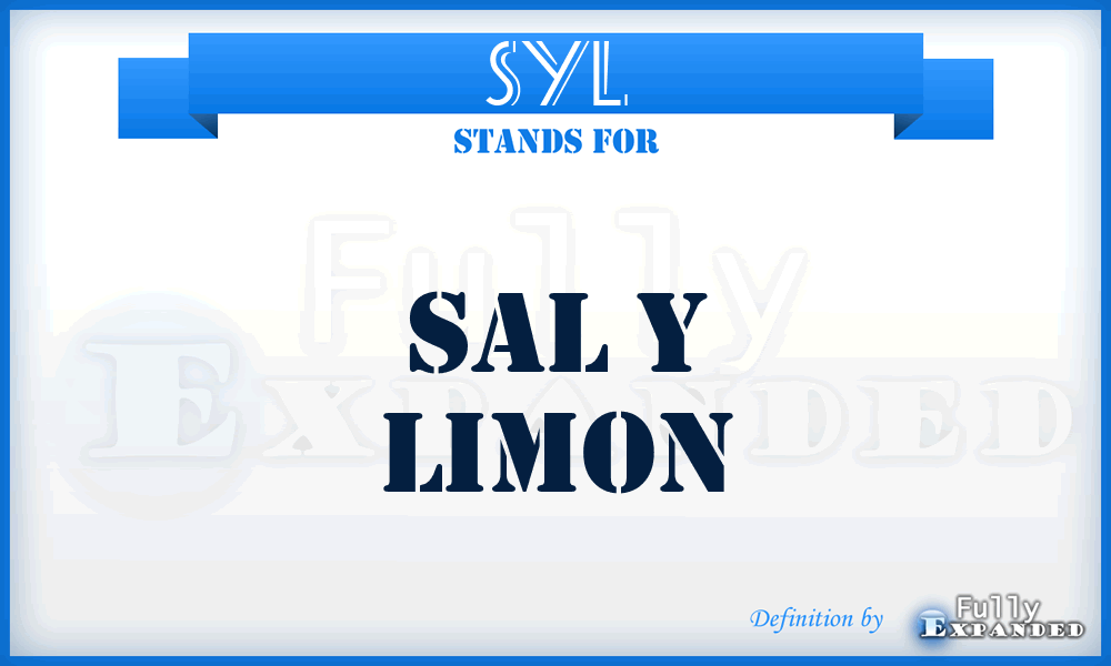 SYL - Sal y Limon