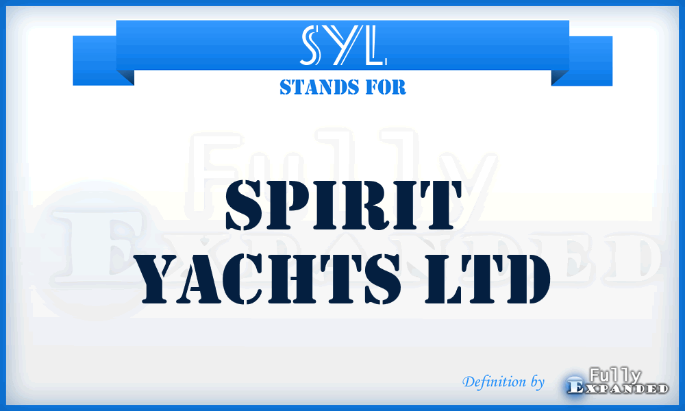 SYL - Spirit Yachts Ltd