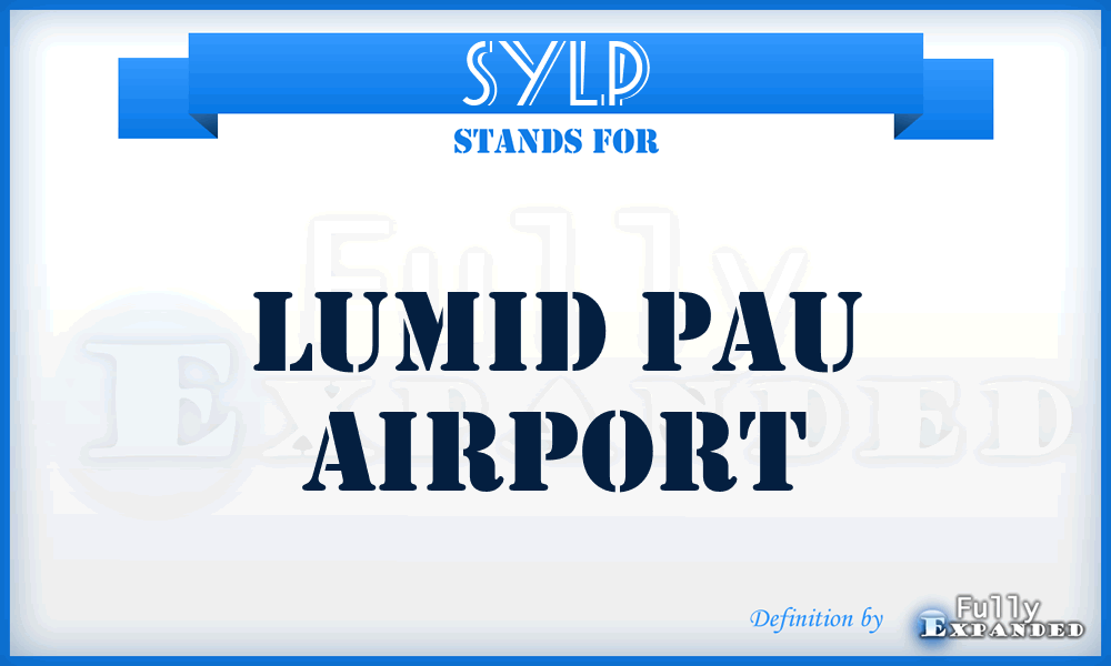 SYLP - Lumid Pau airport