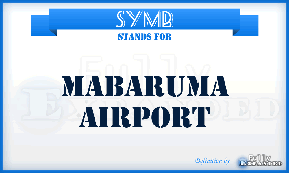 SYMB - Mabaruma airport