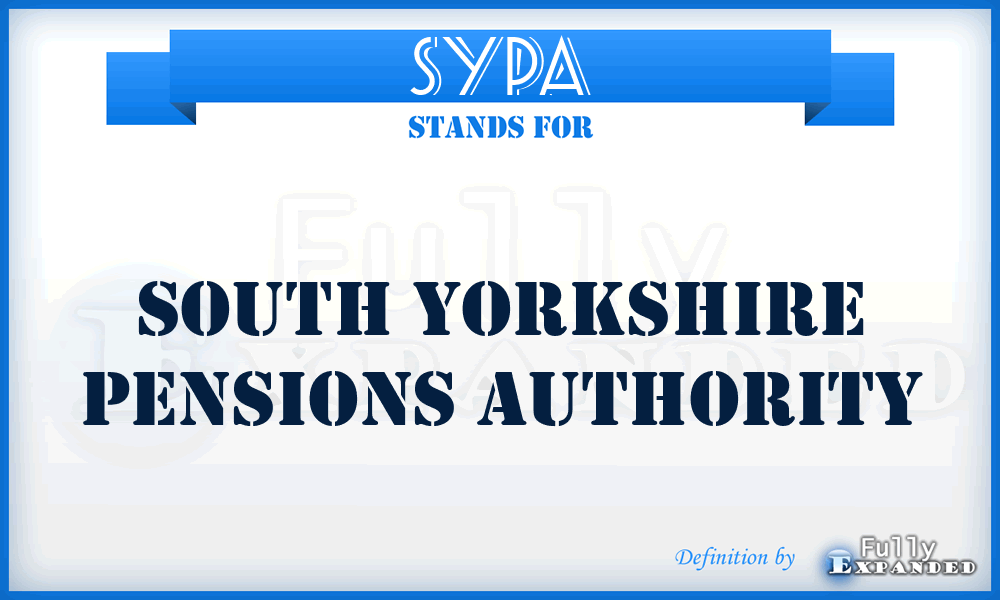 SYPA - South Yorkshire Pensions Authority