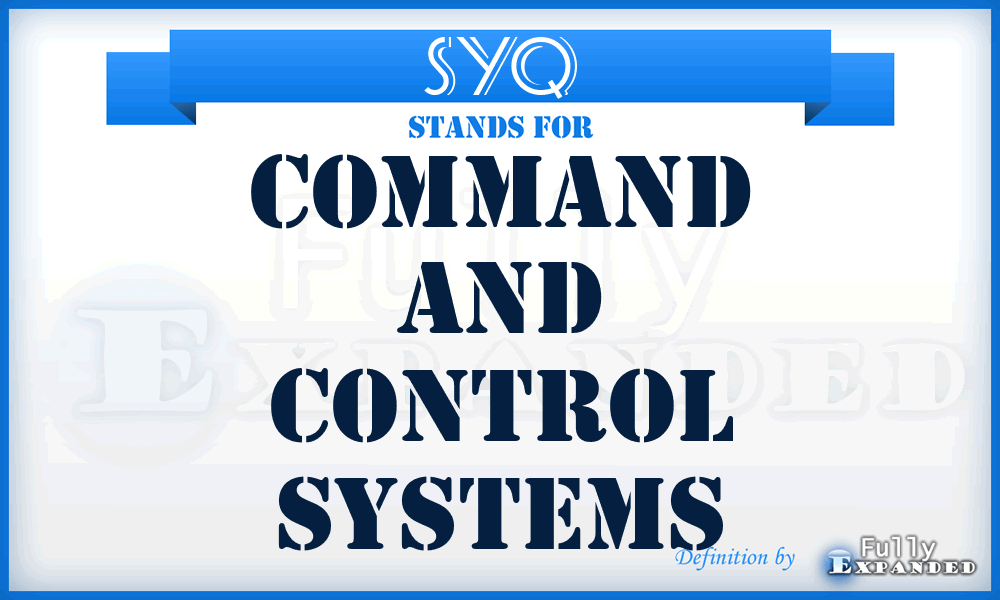 SYQ - Command and Control Systems