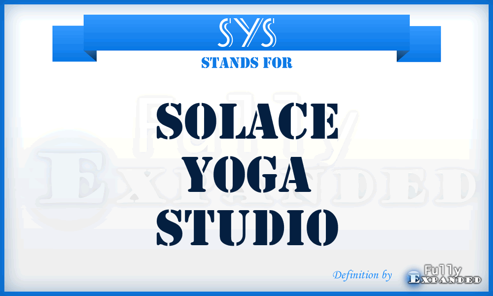 SYS - Solace Yoga Studio