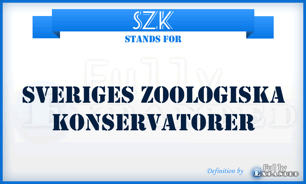 SZK - Sveriges Zoologiska Konservatorer