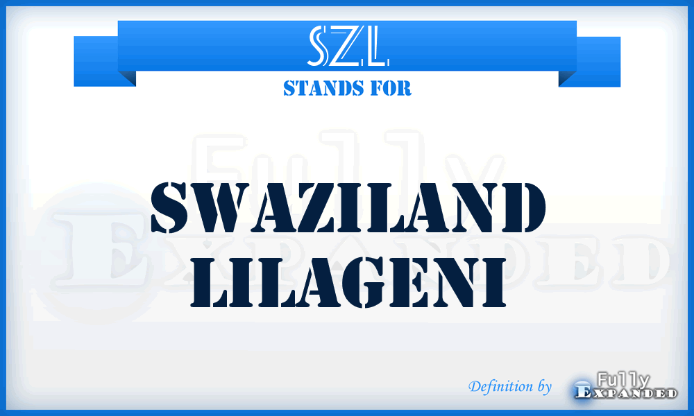 SZL - Swaziland Lilageni