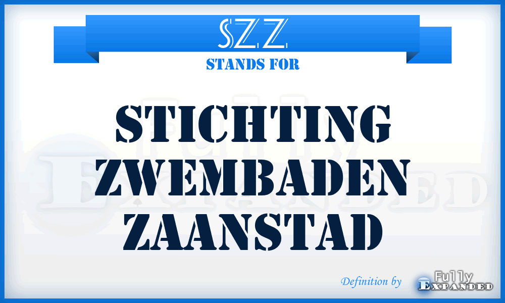 SZZ - Stichting Zwembaden Zaanstad