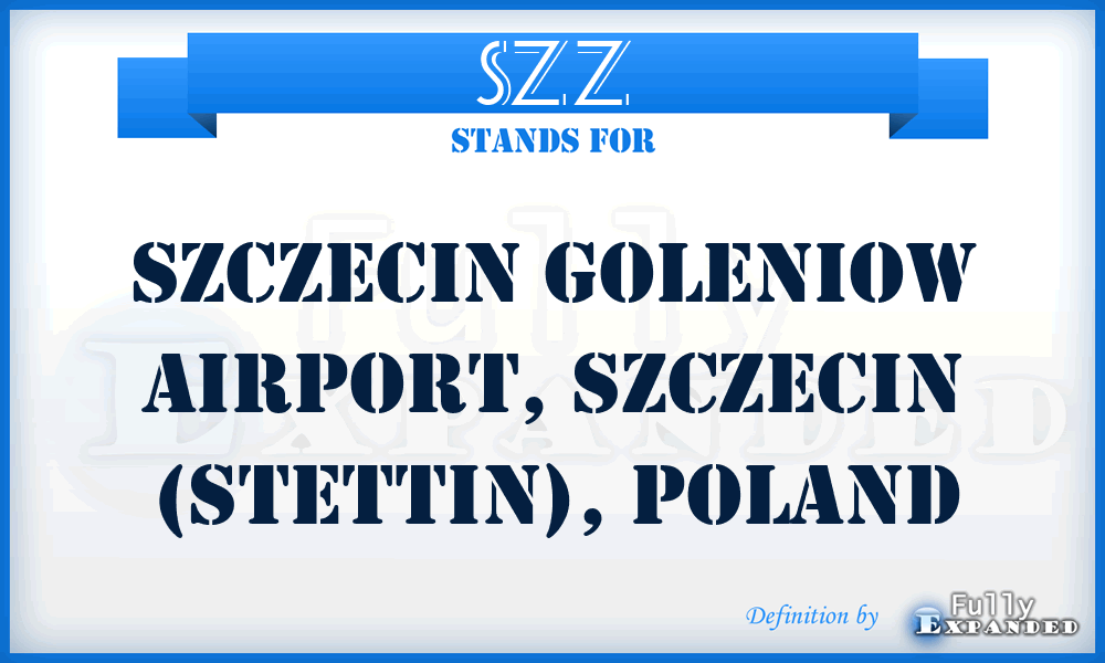 SZZ - Szczecin Goleniow Airport, Szczecin (Stettin), Poland