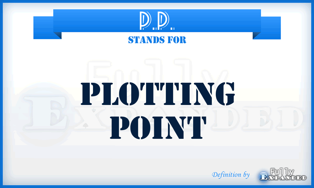 P.P. - Plotting Point