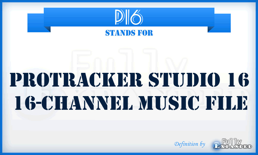 P16 - ProTracker Studio 16 16-channel Music file