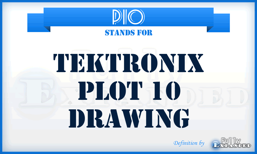 P10 - Tektronix Plot 10 drawing