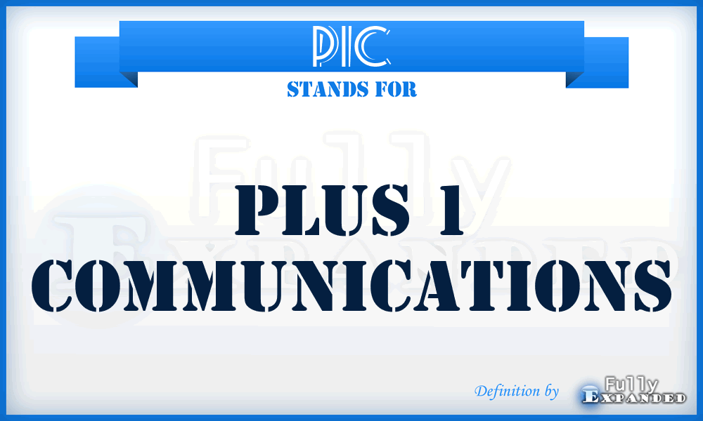 P1C - Plus 1 Communications
