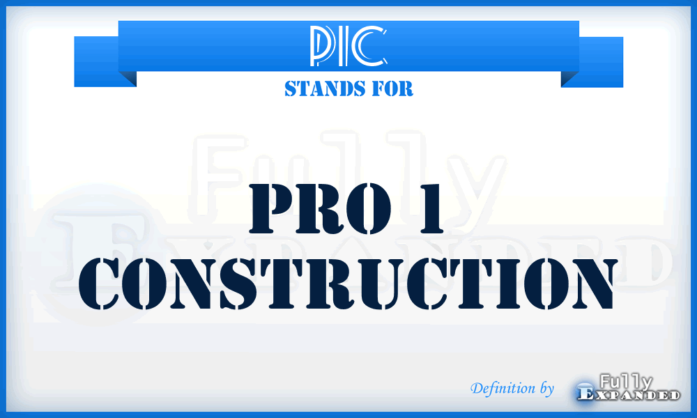 P1C - Pro 1 Construction