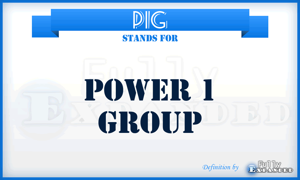 P1G - Power 1 Group