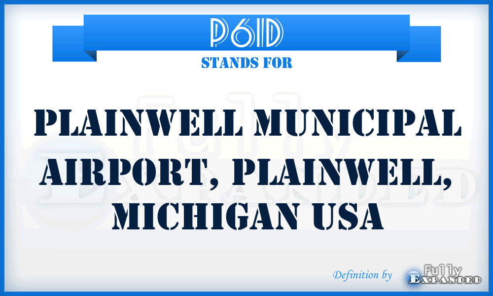 P61D - Plainwell Municipal Airport, Plainwell, Michigan USA