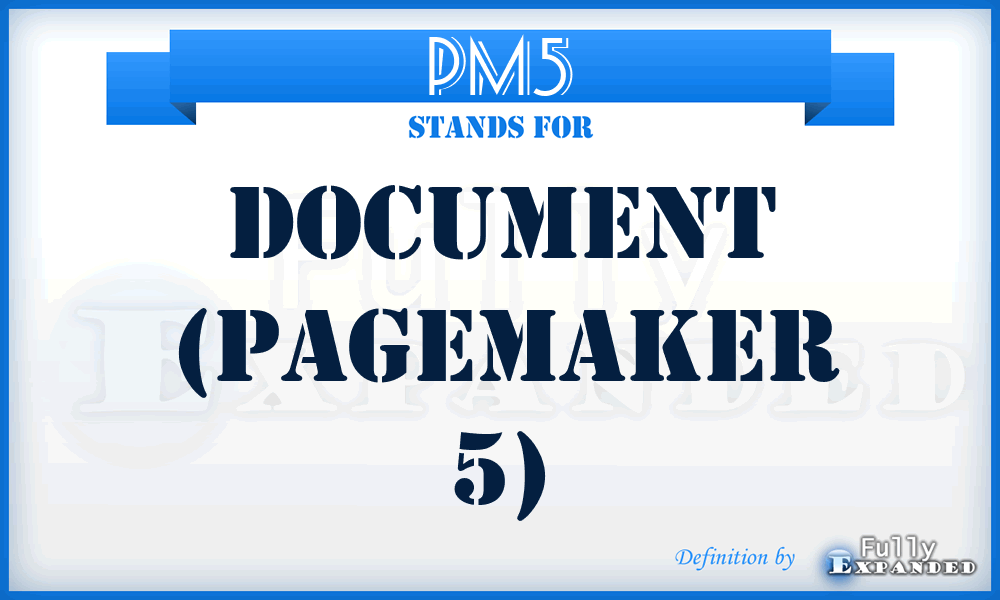 PM5 - Document (PageMaker 5)