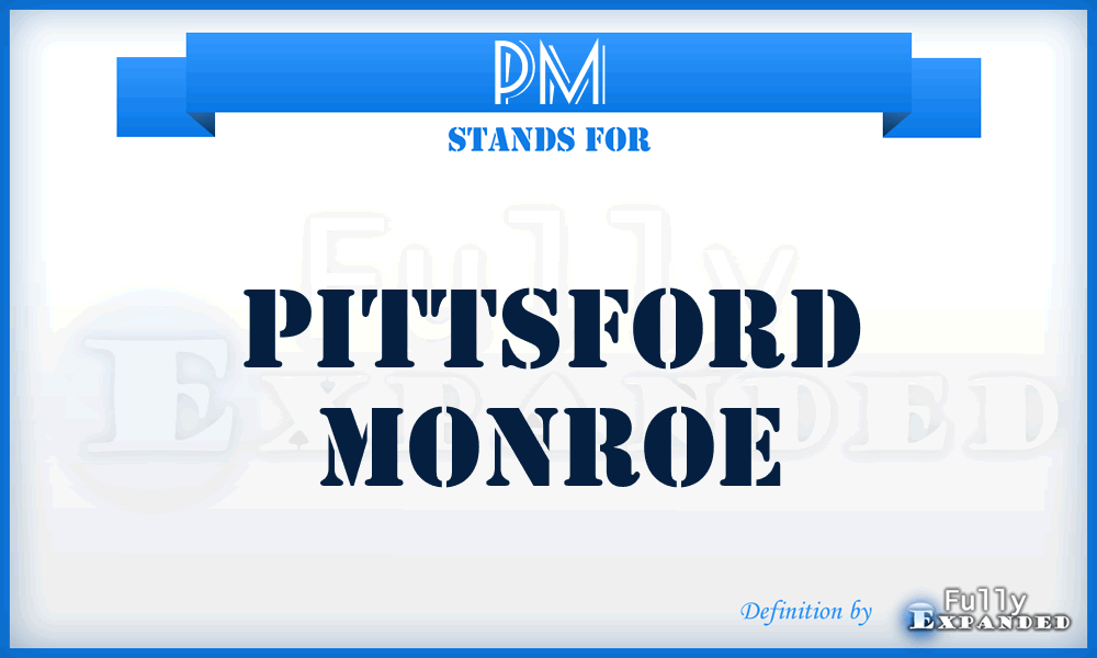 PM - Pittsford Monroe