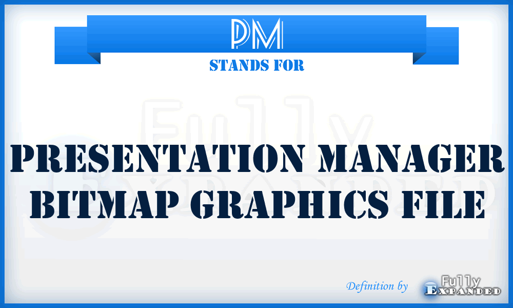 PM - Presentation Manager Bitmap graphics file