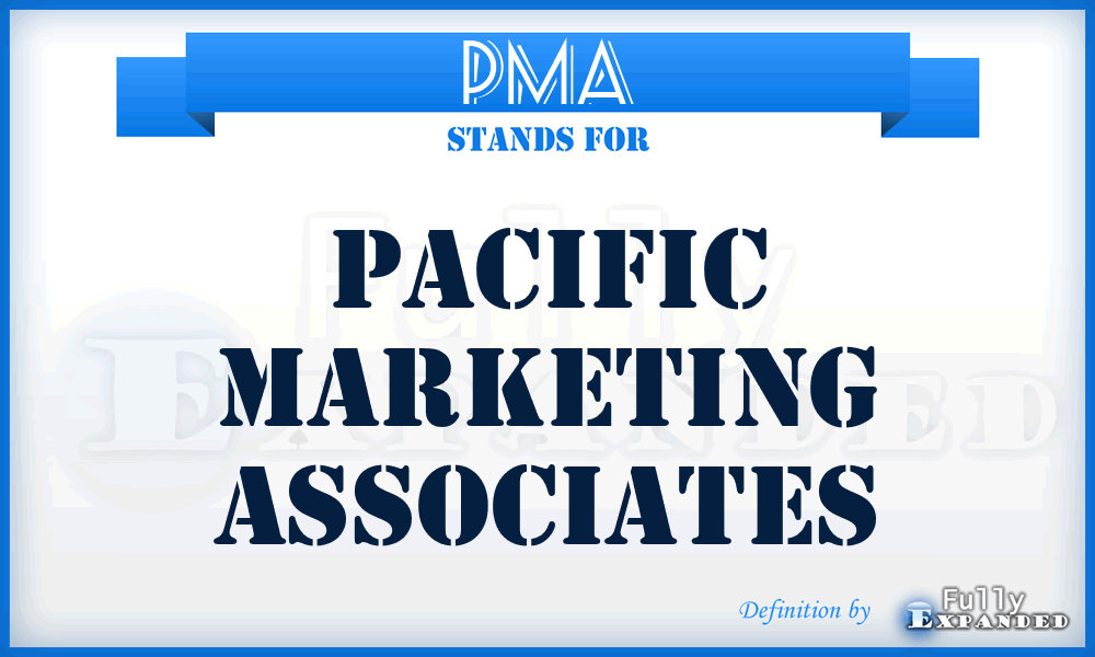 PMA - Pacific Marketing Associates