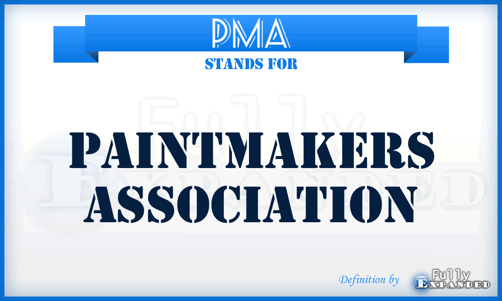 PMA - Paintmakers Association