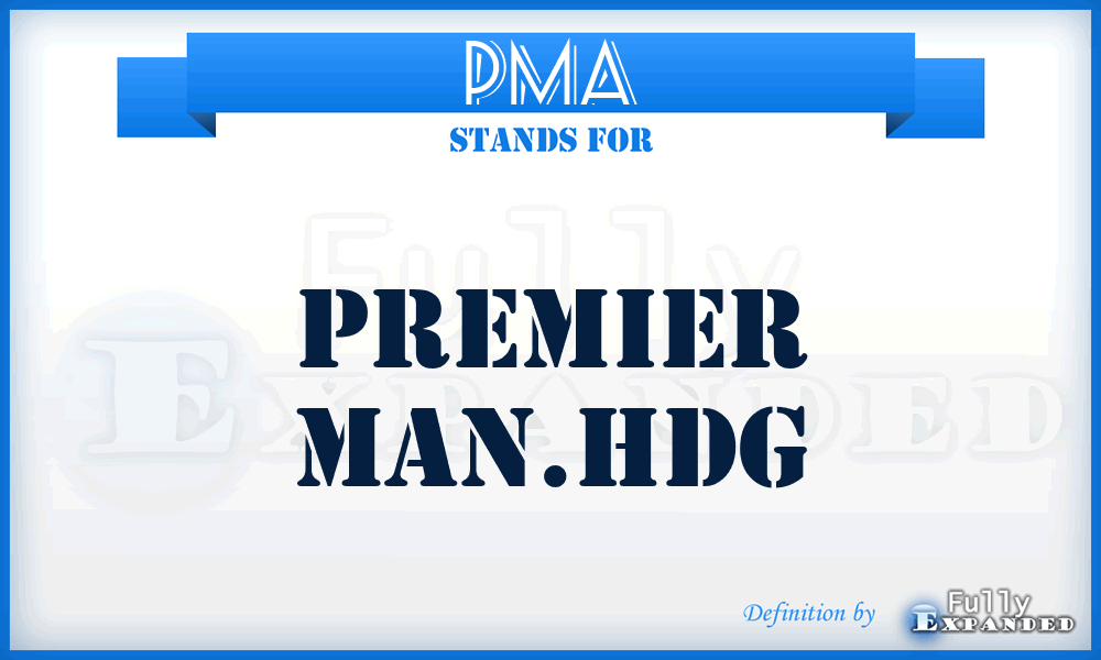 PMA - Premier Man.hdg